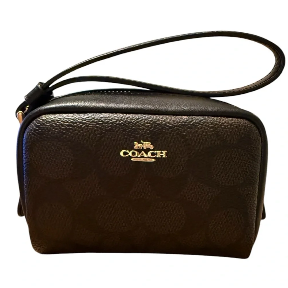 Coach Pouch Wristlet Signature - Picture 8 of 9